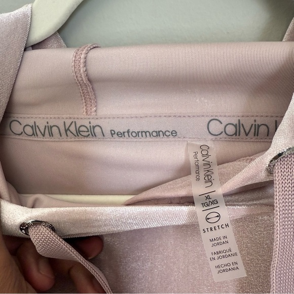 Calvin Klein Light Pink Performance Hoodie - Picture 3 of 5